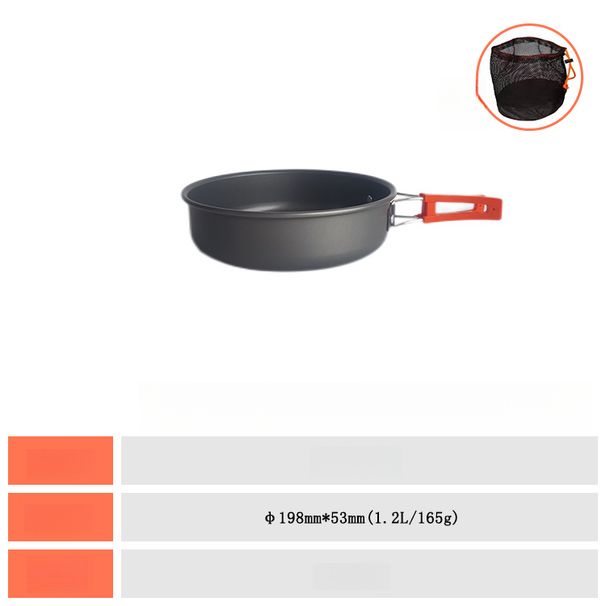 Foldable Outdoor Cooking Set Kettle Frying Pan Soup Pot Fire Starter Storage Bag Adapter Supplies_voghion.com