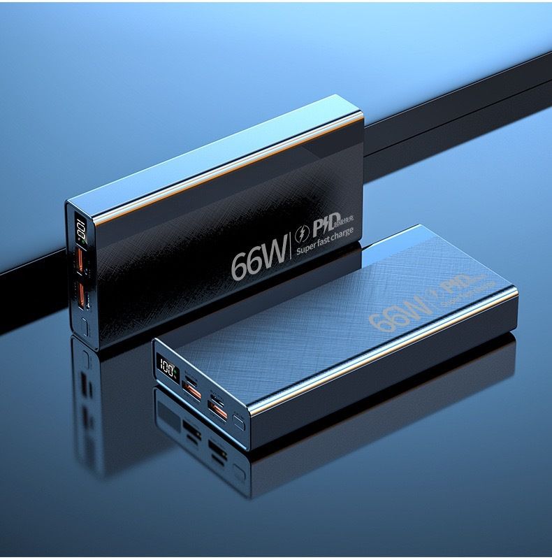20000mAh 66W Super Fast Charging Power Bank – Ultra Slim Portable Charger With PD 3.0 & QC, Dual USB Output For IPhone, Samsung, Huawei_voghion.com