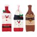 Weihnachtsdekorationen Claus Weinflaschen-Set Gestricktes Weinflaschen-Set Champagner-Weinflaschen-Set Restaurant Urlaubsszene Layout_voghion.com