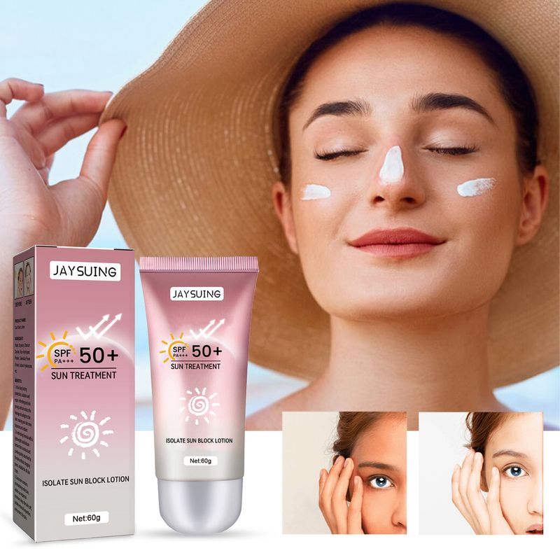 Original 60g Face Sunscreen Ultra SPF50 Body Sunscreen Sweatproof Anti-Shine Fluid Anti-Imperfection_voghion.com