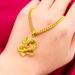 Collana unisex alla moda in oro con ciondolo drago_voghion.com