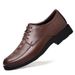 Scarpe da uomo con lacci, scarpe Doudou, scarpe casual, scarpe in pelle con suola morbida, scarpe comode_voghion.com