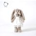 Style White Gauze Skirt Dress Rabbit Plush Toy Girl Sleeping Comfort Doll Birthday Gift Souvenir Doll_voghion.com