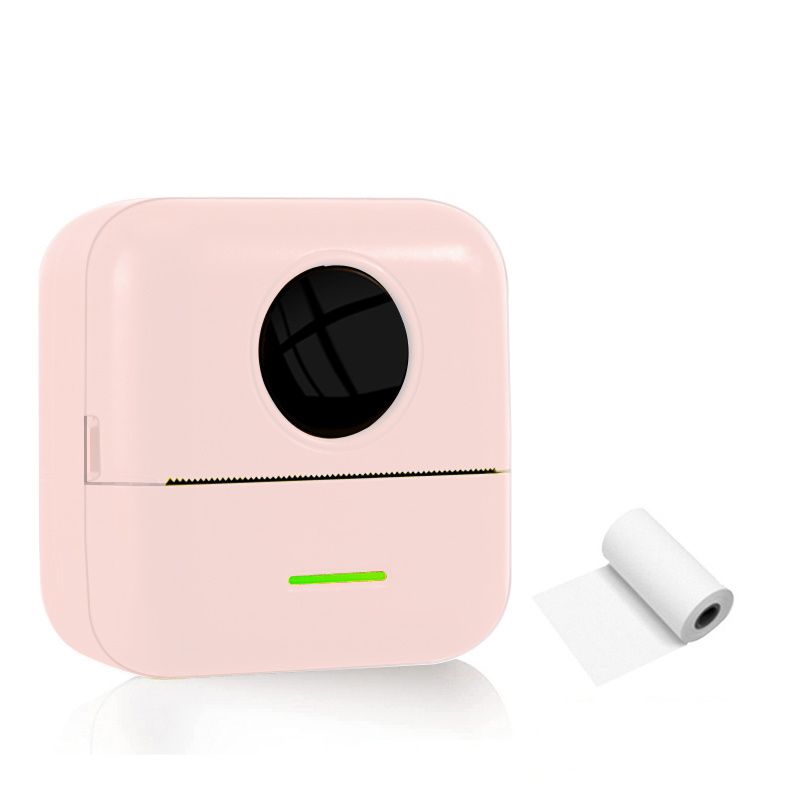Traadita taskuprinter BT termoprinterid 1 rulliga trükipaberiga Kaasaskantav tindita printer iPhone'i minikleebiseprinteri jaoks iOS-i ja Androidiga_voghion.com