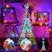 37cm Glowing Decorative Ornament Transparent Iridescent Christmas Tree For Living Room And Window Display Atmosphere_voghion.com