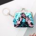 3inch New Convenient Clip Coin Purse Mini Earphone Data Cable Sequin Wallet Storage Bag_voghion.com