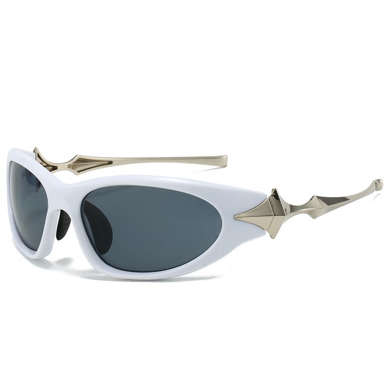 Novidades 2024 Novo Futurista Y2k Punk Sports Óculos de Sol Femininos Masculinos Chique Vintage Star Óculos de Sol para Senhora Hip Hop 2000's Goggles_voghion.com