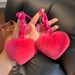 Creative Silicone Real Rex Rabbit Fur Heart Chain Exquisite Backpack Pendant Couple Ornament Car Keychain_voghion.com
