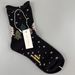 Lillian Japanese Akira Minagawa Mina Perhonen Style Retro Snowflake Christmas Tree Rolled Edge Autumn Winter Mid-Calf Socks_voghion.com