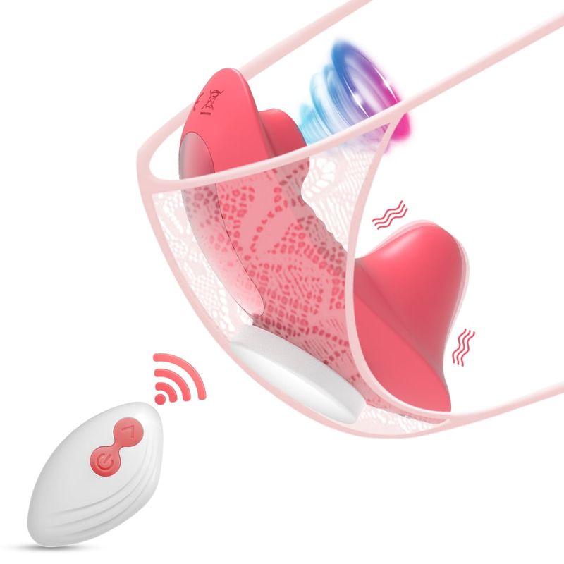 XBONP Wearable Panty Vibrator, Remote Control Clitoral Sucking Vibrator With Magnetic Clip, 10 Vibration And 4 Sucking Vibrating Modes Adult Sex_voghion.com