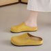 Women's Mary Jane Burkon Toe Slippers, Inside High, Versatile,_voghion.com