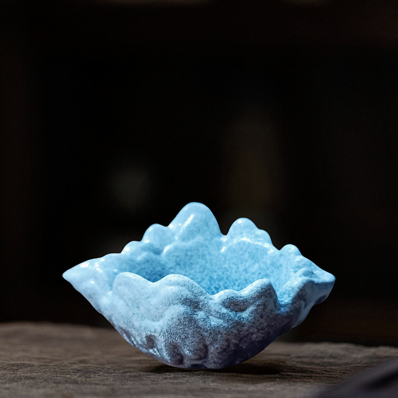 Ceramic Ashtray Snow Mountain Iceberg Office Living Room Bedside Creative Personality Chinese Style National Trend_voghion.com
