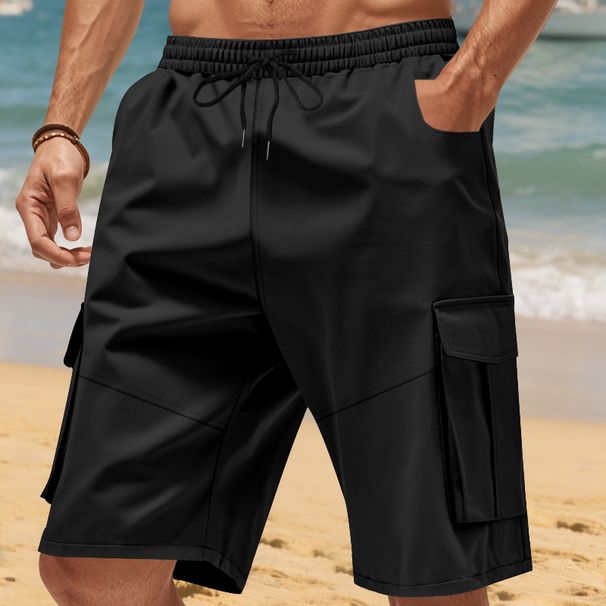 Herrenbekleidung Sommer Lose Lässige Multi Pocket Arbeitskleidung Squat Sport Casual 5 Punkt Shorts_voghion.com