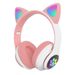 Hot-selling STN-28 Cat Ear Wireless Bluetooth Headset Foldable Light Effect Multi-function Button Colorful Noise Reduction Headset_voghion.com
