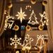 LED Christmas Decoration Suction Cup Lights - Star, Bell, Snowman For Window, Bedroom, Curtain - Battery Operated Lights_voghion.com