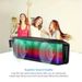 LED Wireless Speaker Dynamic Multicolor Hands-free FM Radio USB MMC Reading Aux In For Party Camping Travel_voghion.com