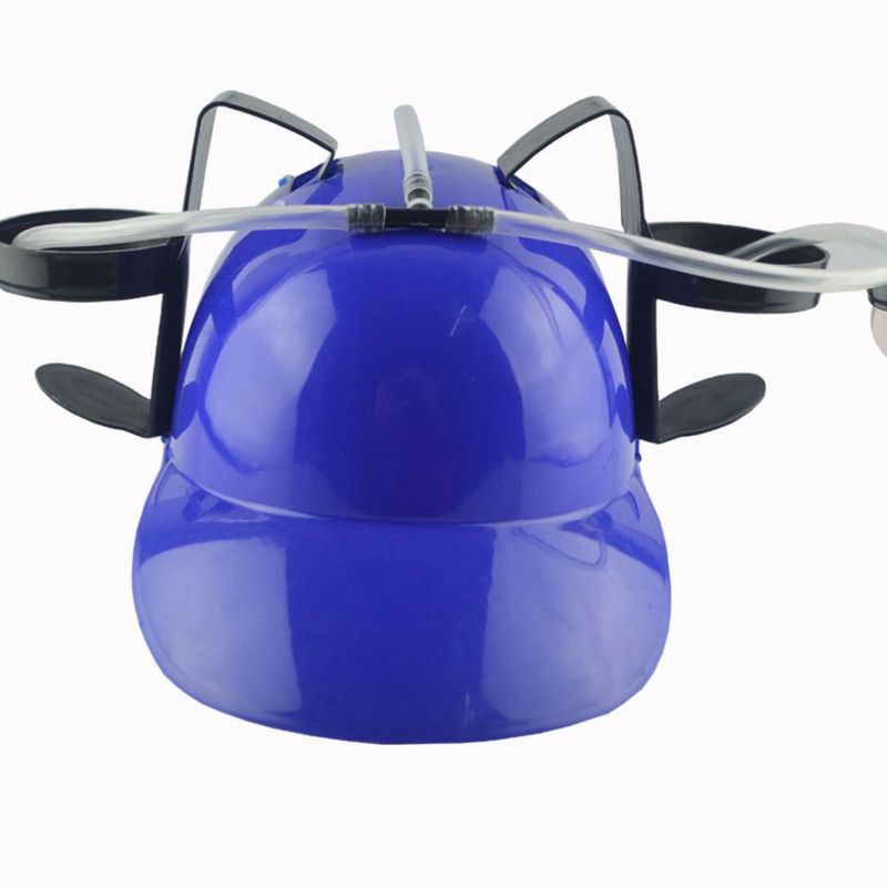 Cappello da birra per feste di compleanno creative all'aperto, casco da bevanda pigra_voghion.com