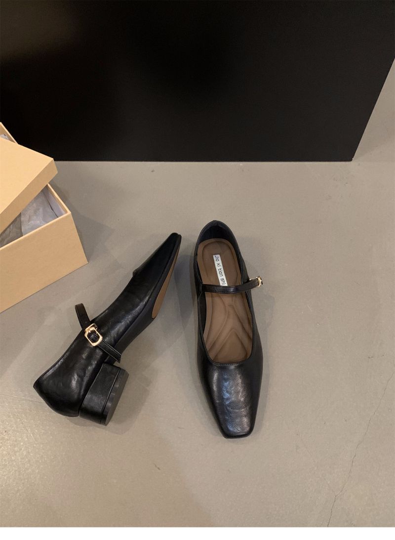 Pantofi Mary Jane retro francezi de înaltă calitate, pantofi maro, pantofi cu gură mică, pantofi de iarnă, versiunea coreeană, pantofi pentru femei cu fustă, pantofi mici din piele_voghion.com