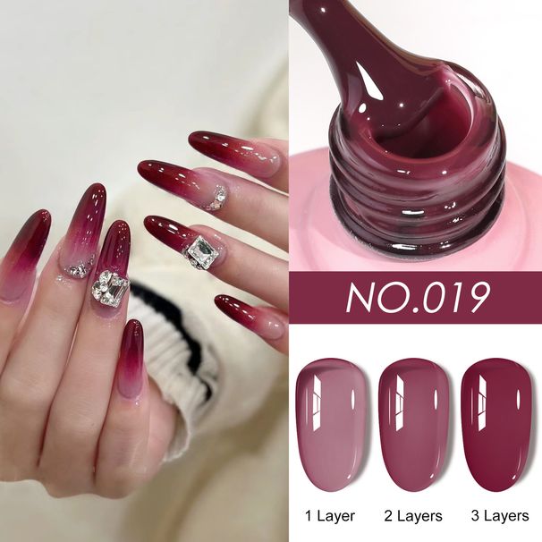 Vernis à ongles couleur chair, glace, transparent, thé à la noix de coco crue, couleur glacée, populaire, tendance, peau glacée_voghion.com