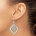 Sterling Silver Rhodium-plated Shepherd Hook Earrings_voghion.com