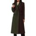 Women's Plus Size Long Wool Coat Winter Trench Coat With Double Breasted Buttons A-Line Overcoat For Ladies_voghion.com
