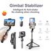 Handheld Gimbal Stabilizer Smartphone 1-Axis With Selfie Stick Tripod Stand, Wireless Bluetooth Remote For IPhone And Android_voghion.com