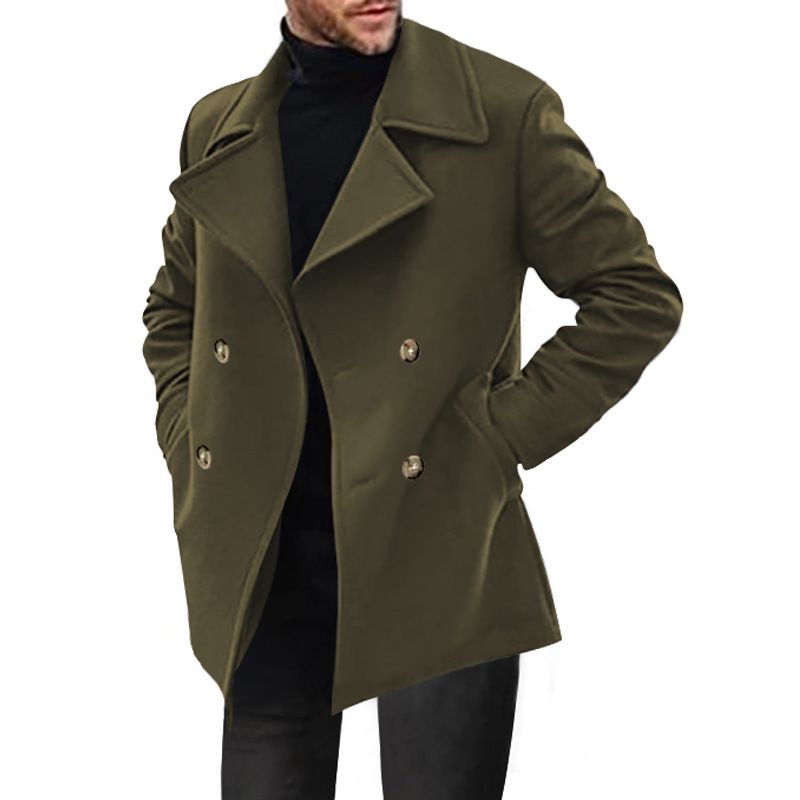 Giacca a vento da uomo, cappotto da uomo, giacca casual da uomo, di media lunghezza, per il commercio estero_voghion.com