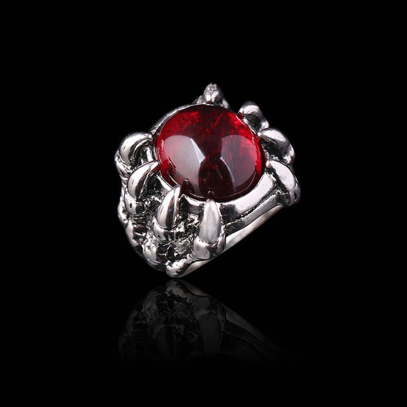 Punk exaggerated titanium steel with personalized dragon claw ring for men's jewelry_voghion.com