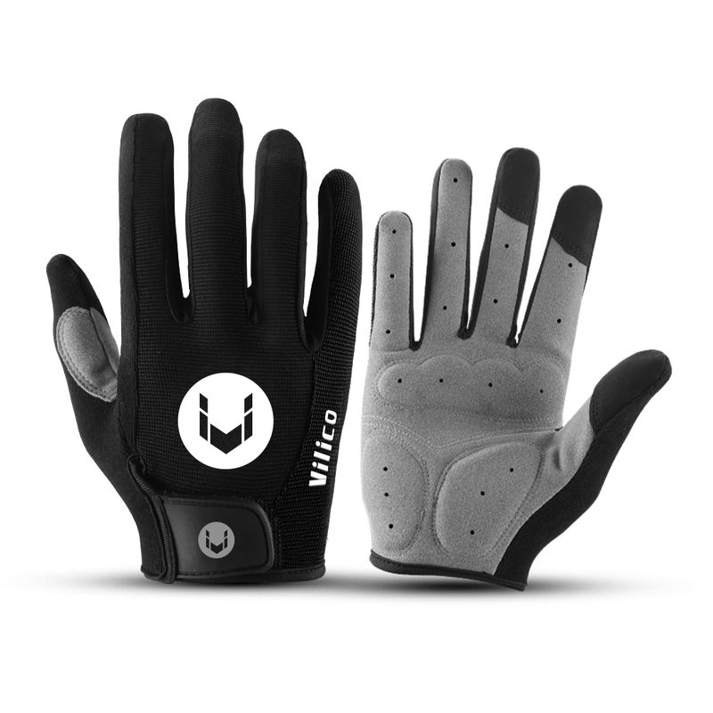 Fahrradhandschuhe Herren, rutschfest, Vollfinger-Handschuhe, MTB-Fahrradhandschuhe, Pad, atmungsaktiv, Anti-Schock-Sporthandschuhe, MTB-Fahrrad, warme Handschuhe für Herren_voghion.com