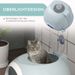 Katzentoilette Con Dachfenster Und Bodenschale, Tragbar, See-Blau 47x44cm_voghion.com