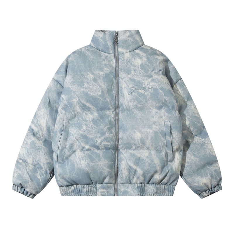 Abbigliamento maschile Zongchi Clothing Society semplice giacca casual da uomo in cotone oversize caldo e tinto a mano con colletto alto in cotone imbottito autunno e inverno_voghion.com