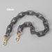 Vintage Gray Acrylic Resin Matte Handmade Detachable Bag Decoration Shoulder Chain_voghion.com