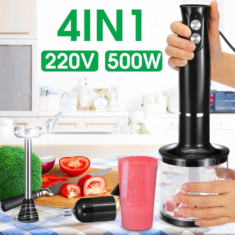 USA standardne köögisegisti toidu keedupulk munapeks neli ühes majapidamises hoitav käeshoitav mahlapress lihaveski blender_voghion.com