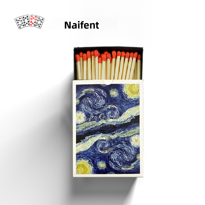 Nifen Premium Matches Van Gogh Windproof Household Outdoor Ignition Extended Old-fashioned Cigarette Lighting Wedding_voghion.com