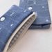 Korean Style INS New Denim Fabric Bus Meal Card Pendant Coin Key ID Holder Clutch Small Bag_voghion.com