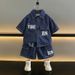 Mutter & Kinder Jungen Sommer Denim Anzug 2025 Neue Stil Modische Weste Hemd Sommer Tragen Cool Und Schön Dünne Kinder der Baby Kleidung_voghion.com