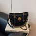 Gesteppte Kette Unterarm für Frauen 2025 Herbst High-End Single Shoulder Crossbody Bucket Bag_voghion.com