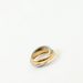 Women's Jewelry Wide Double Ring Two Color Seamless Titanium Steel Gold Plated_voghion.com