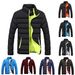 2023 Winter New Men's Cotton Padded Jacket Men's Thickened Solid Color Stand-Up Collar Zipper Cotton-Padded Jacket Coats_voghion.com