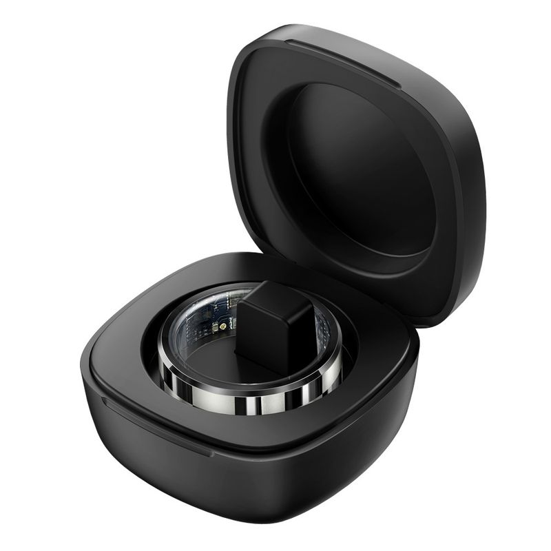Tracker di attività intelligenti Anello intelligente Scomparto di ricarica Frequenza cardiaca Pressione sanguigna Ossigeno nel sangue Monitoraggio del sonno Anello intelligente unisex_voghion.com