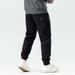 Large Size Men's Clothing Autumn And Winter Thick Thermal Casual Pants Men's Quality Trendy Brand Labeling Embroidered Drawstring Tied Casual Pants_voghion.com