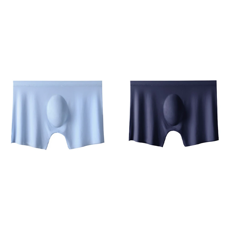 2Pcs Men Panties Mens Ice Silk Boxers Seamless Sexy Underwear Man Ultra-thin Breathable Boxer Shorts Male Underpants Boxershorts_voghion.com