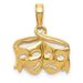 14k Polished Open-Backed Comedy/Tragedy Pendant_voghion.com