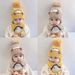 Set di due pezzi per bambini con cappello e sciarpa lavorati a maglia con protezione antivento e orecchie integrate, versione coreana_voghion.com