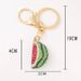 Portachiavi con ciondolo a forma di anguria, piccolo regalo, in lega di frutta creativa con diamanti intarsiati_voghion.com