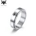 Anello da uomo in acciaio inossidabile con croce girevole, semplice, decompressione, per alleviare l'ansia, gioiello da mano in acciaio al titanio_voghion.com