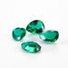 Synthetischer sambischer Smaragd, birnenförmiger Smaragd mit Watte, kultivierter Smaragd, blanker Stein_voghion.com