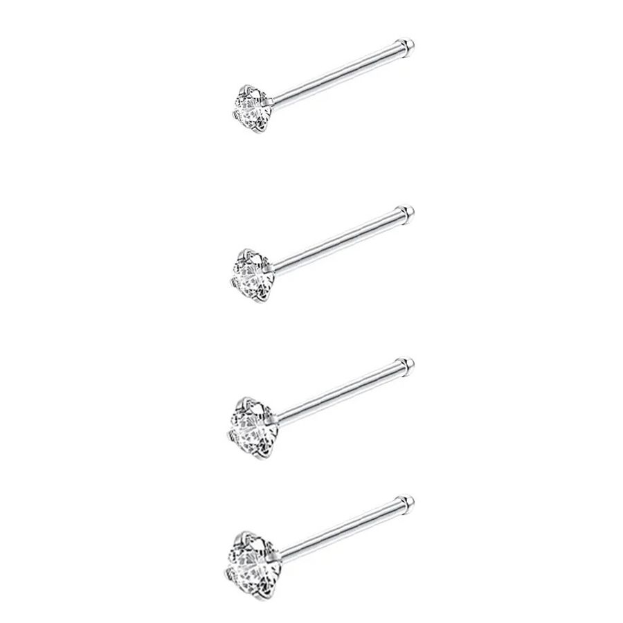 4-12 pezzi di zirconi cubici per il naso, 20 g, piercing al naso, gioielli in osso a forma di L, gioielli in cristallo lucido per piercing alla narice_voghion.com