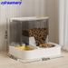Automatischer Futterspender für Kätzchen, Wassernapf, Wasser und Futter integriert, Katzennapf, Wasserspender, 2-in-1-Futterbecken für Haustiere_voghion.com