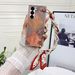 Elegant Retro Contrast Color Blocking Silk Strap Wrist Leather Phone Case Cover For Samsung Galaxy Z FOLD 7 6 5 4 3 5G_voghion.com